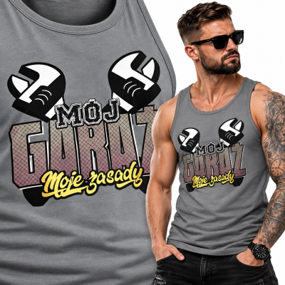 TANK TOP ŚMIESZNY  MOTORYZACYJNE MÓJ GARAŻ